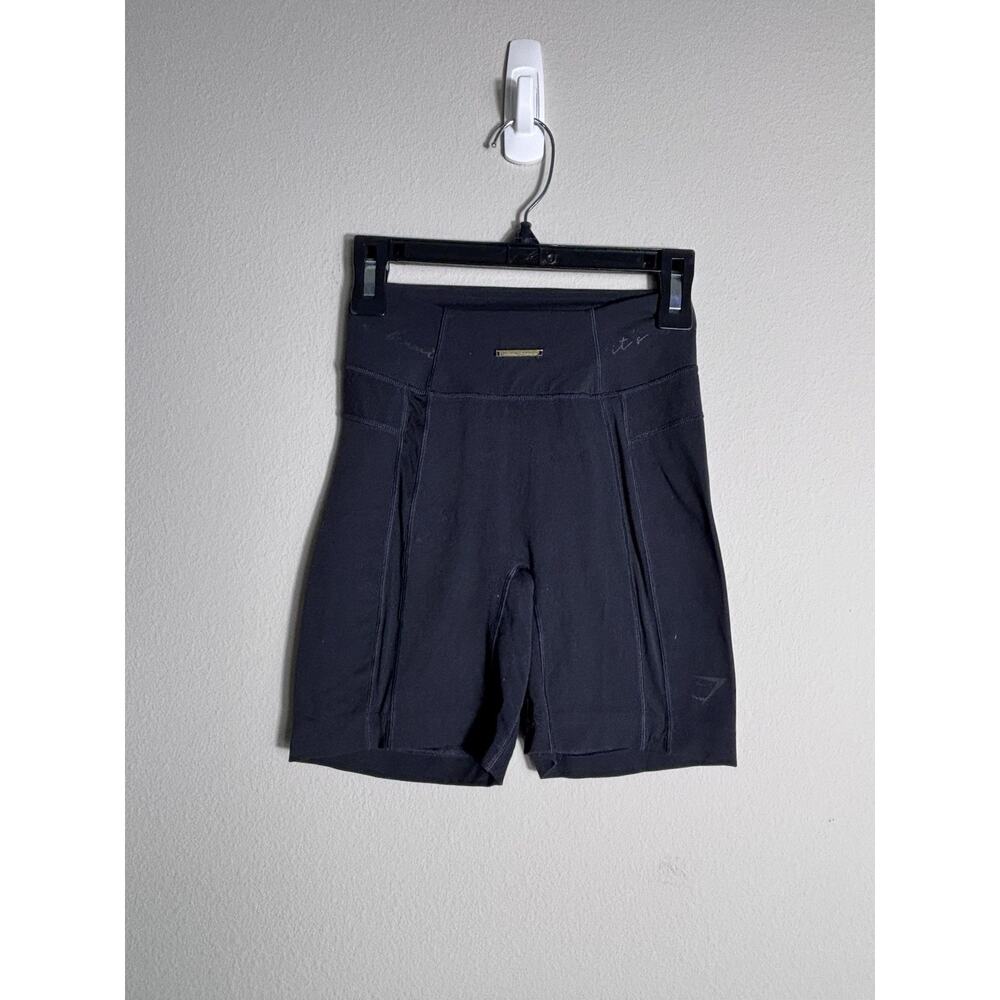 Gymshark Biker Shorts Womens Size XS Black High Waisted Whitney Simmons Collab